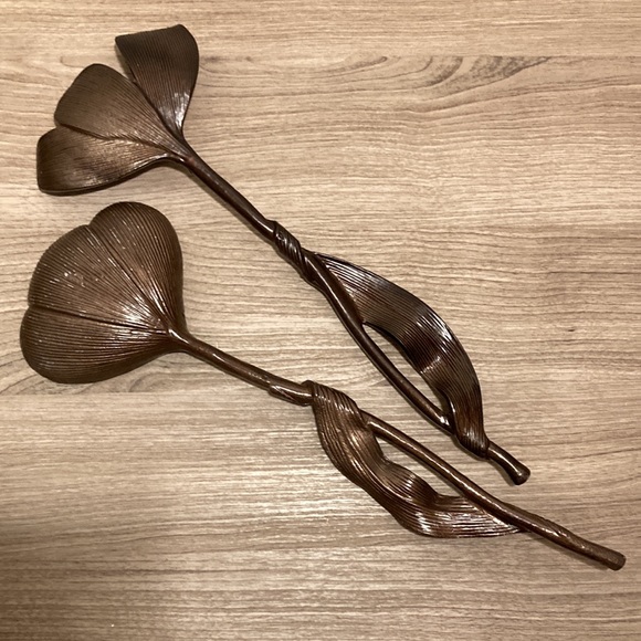 Michael Aram tulip servers brown enamel - Picture 4 of 14